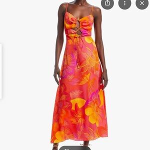 $225 FARM Rio Summer Garden Cambrie Dress Size XXS